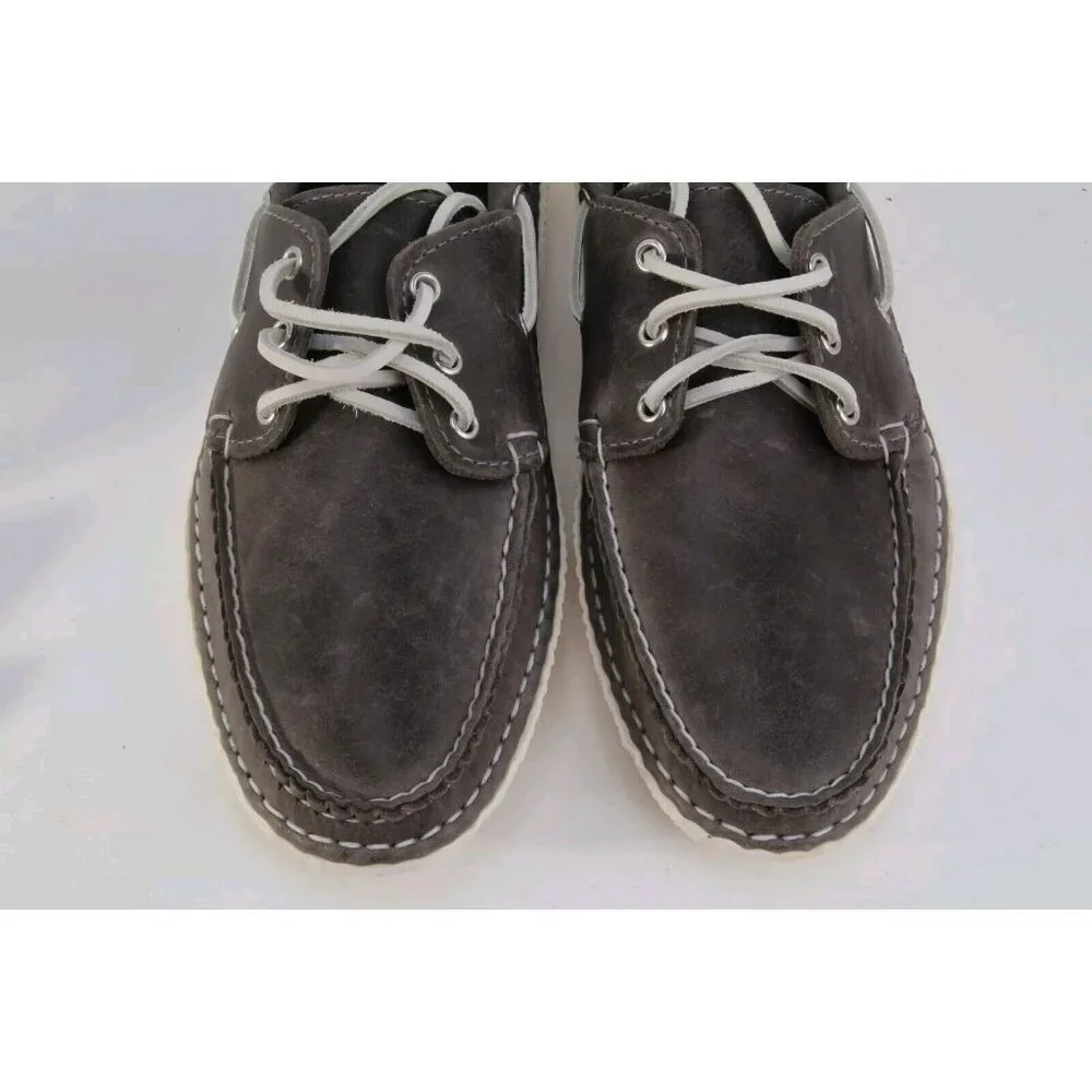 Quoddy Boat Moc II Moccasins Shoes Mens Gray Sz 11 D
